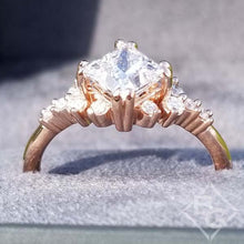 Load image into Gallery viewer, Ben Garelick Compass Set Princess Cut Starlight Engagement Ring
