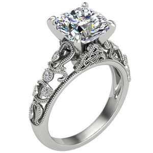 Ben Garelick Custom Designed Astrological Sign Diamond Engagement Ring