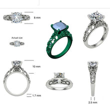 Load image into Gallery viewer, Ben Garelick Custom Designed Astrological Sign Diamond Engagement Ring
