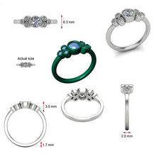 Load image into Gallery viewer, Ben Garelick Custom Designed Bezel Set Milgrain Diamond Engagement Ring
