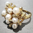 Load image into Gallery viewer, Ben Garelick Estate 14K Yellow Gold Pearl Coral Textured Ring
