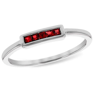Ben Garelick Five Stone Channel Set Ruby Ring