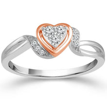 Load image into Gallery viewer, Ben Garelick Forever Day 3 Stone Heart Diamond Promise Ring
