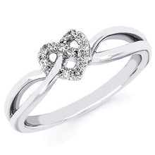 Load image into Gallery viewer, Ben Garelick Forever Day Love Knot Heart Diamond Promise Ring
