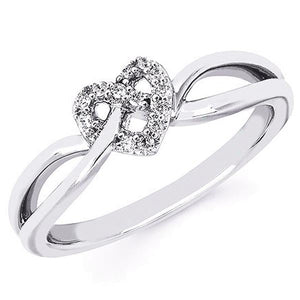 Ben Garelick Forever Day Love Knot Heart Diamond Promise Ring