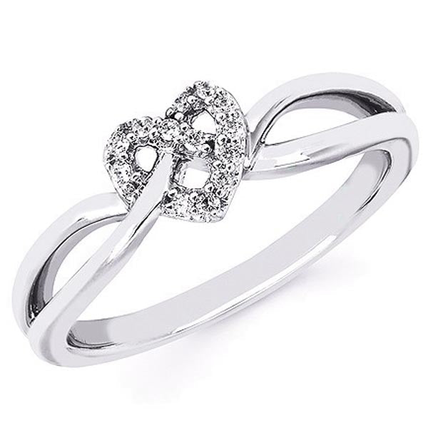 Ben Garelick Forever Day Love Knot Heart Diamond Promise Ring