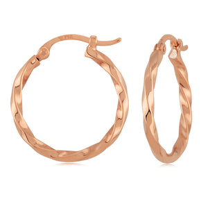 Ben Garelick Gold Twisted Tube Hoop Earrings