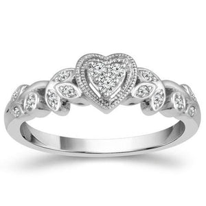 Ben Garelick Heart Shape Diamond Promise Ring