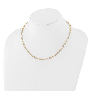 Ben Garelick High Polished & Textured Paperclip Necklace