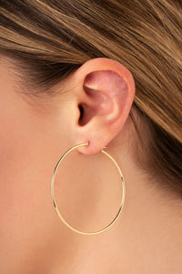 Ben Garelick Large Thin 2 Inch Gold Hoop Earrings