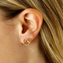 Load image into Gallery viewer, Ben Garelick Love Knot Triple Circle Earrings
