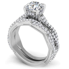 Load image into Gallery viewer, Ben Garelick Lyra All-Diamond Twist Hidden Halo Engagement Ring
