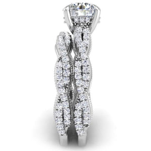 Ben Garelick Lyra All-Diamond Twist Hidden Halo Engagement Ring