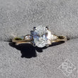 Load image into Gallery viewer, Ben Garelick Oval Cut Floral Leaf Diamond Engagement Ring

