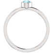 Load image into Gallery viewer, Ben Garelick Round Cut Bezel Set Aquamarine Ring
