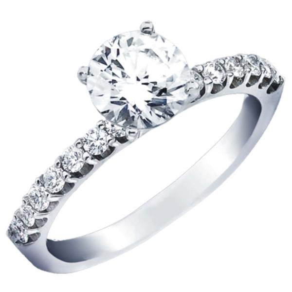 Ben Garelick Royal Celebration Shared Prong Diamond Engagement Ring
