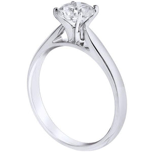 Ben Garelick Royal Celebrations "Purity" Four Prong Diamond Solitaire Engagement Ring