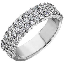 Load image into Gallery viewer, Ben Garelick Royal Celebrations Shared Prong Three Row Diamond Ring

