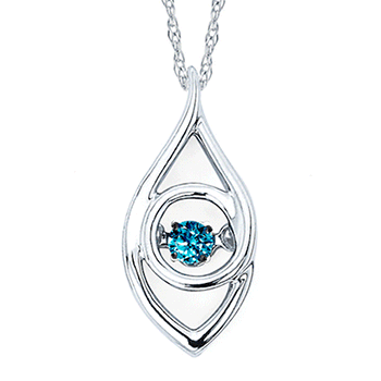Ben Garelick Shimmering Blue Diamond Pendant