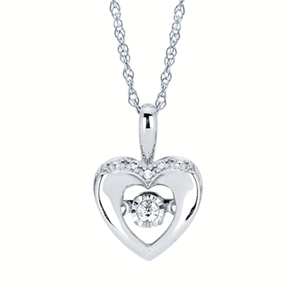 Ben Garelick Shimmering Diamond High Polish Heart Pendant
