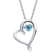 Load image into Gallery viewer, Ben Garelick &quot;Shimmering Heart&quot; Blue Topaz Heart Pendant
