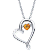 Load image into Gallery viewer, Ben Garelick &quot;Shimmering Heart&quot; Citrine Heart Pendant

