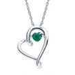 Load image into Gallery viewer, Ben Garelick &quot;Shimmering Heart&quot; Emerald Heart Pendant

