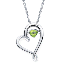 Load image into Gallery viewer, Ben Garelick &quot;Shimmering Heart&quot; Peridot Heart Pendant
