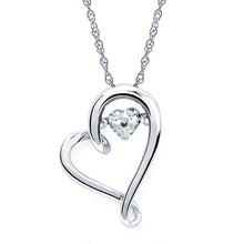 Load image into Gallery viewer, Ben Garelick &quot;Shimmering Heart&quot; White Sapphire Heart Pendant
