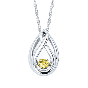 Ben Garelick Shimmering Yellow Diamond Teardrop Pendant