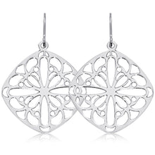 Load image into Gallery viewer, Ben Garelick Sterling Silver Lace Drop Earrings
