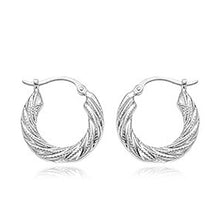 Load image into Gallery viewer, Ben Garelick Sterling Silver Small Swirl Shell Hoop Earrings
