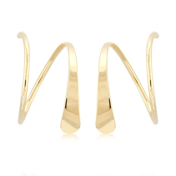 Ben Garelick Tapered 14K Yellow Gold Wire Cuff Earrings