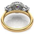Load image into Gallery viewer, Ben Garelick &quot;The Meghan&quot; Three Stone Cushion &amp; Round Cut Diamond Engagement Ring
