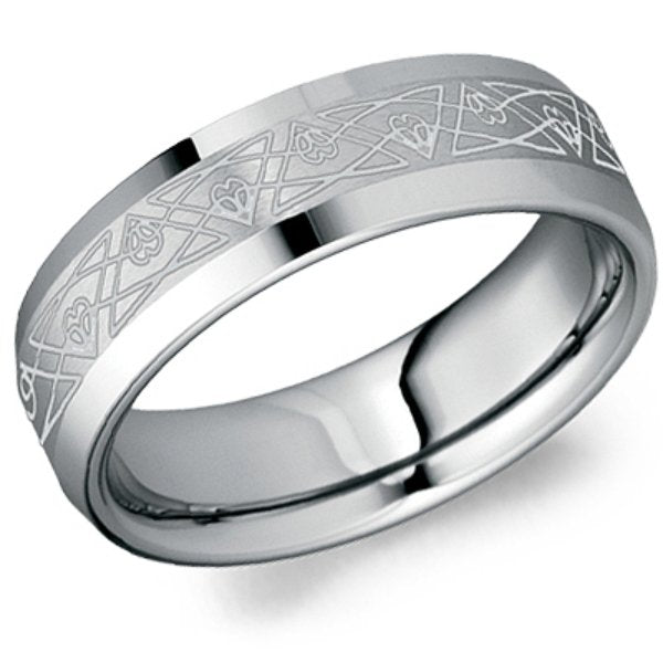 Ben Garelick Tungsten Triangular Celtic Knot Wedding Band