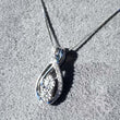 Load image into Gallery viewer, Ben Garelick Two Stone &quot;Lourdes&quot; Diamond Swirl Pendant

