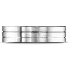Load image into Gallery viewer, Benchmark 6 MM Mens Wedding Band with Satin Finish and Stripes

