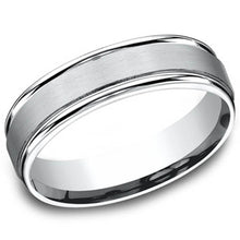 Load image into Gallery viewer, Benchmark 6MM Satin Finish Center Wedding Band
