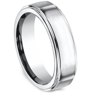 Benchmark Forge Cobalt Chrome 7mm High Polished Wedding Ring
