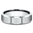 Load image into Gallery viewer, Benchmark Grooved Satin Finish Wedding Band
