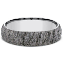Load image into Gallery viewer, Benchmark &quot;The Cascade&quot; 6MM Lava Rock Textured Wedding Band
