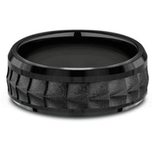 Load image into Gallery viewer, Benchmark &quot;The Dundee&quot; 8MM Black Titanium Wedding Band
