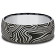 Load image into Gallery viewer, Benchmark &quot;The Gladiator&quot; 8MM Comfort Fit Wave Design Wedding Band
