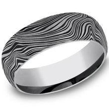 Load image into Gallery viewer, Benchmark &quot;The Gladiator&quot; 8MM Comfort Fit Wave Design Wedding Band
