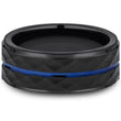 Load image into Gallery viewer, Benchmark &quot;The McClane&quot; 8MM Black Cobalt Wedding Band
