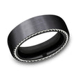 Load image into Gallery viewer, Benchmark &quot;The Port&quot; 7.5MM Black Titanium Wedding Band
