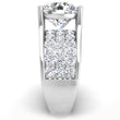 Load image into Gallery viewer, BGLG 4 Carat Round Cut Lab-Grown Tension Style Diamond Engagement Ring
