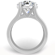 Load image into Gallery viewer, BGLG 4 Carat Round Cut Lab-Grown Tension Style Diamond Engagement Ring

