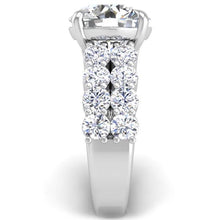 Load image into Gallery viewer, BGLG Getty 5.75 Carat Round Lab-Grown Two-Row Diamond Engagement Ring

