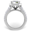 Load image into Gallery viewer, BGLG Tribeca 4.5 Carat Emerald Cut Lab-Grown Diamond Halo Baguette Engagement Ring
